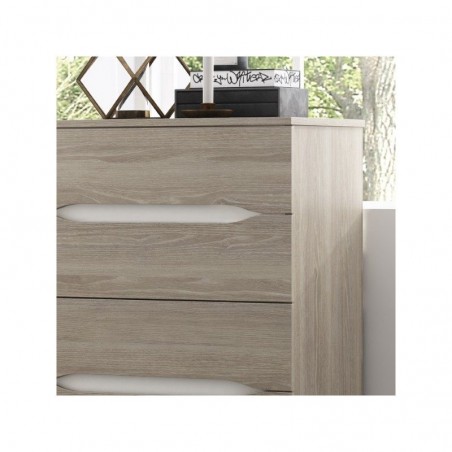 MESITA DE NOCHE ELEANOR 2 CAJONES LAMINADO SINTÉTICO 54X43