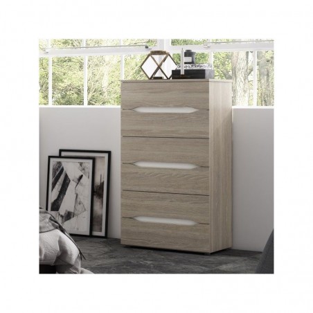 MESITA DE NOCHE ELEANOR 2 CAJONES LAMINADO SINTÉTICO 54X43