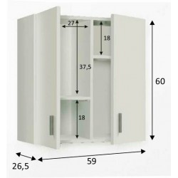Mueble Alto Multiusos Color Blanco
