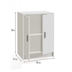 Mueble Bajo Multiusos Color Blanco