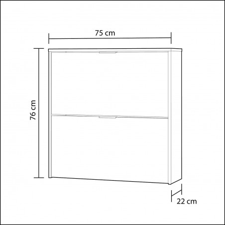 ZAPATERO DOS PUERTAS MAELYS BLANCO