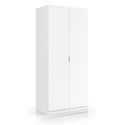 Armario Juvenil 2 Puertas Modelo Low Cost Color Blanco 180x81x52