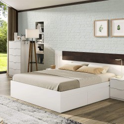 CÓMODA 5 CAJONES BLANCO ARTIK 110X60