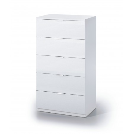 CÓMODA 5 CAJONES BLANCO ARTIK 110X60