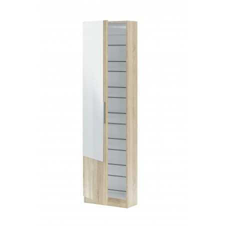 ZAPATERO 1 PUERTA CON ESPEJO BLANCO ARTIK 180X50