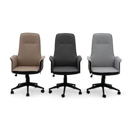 SILLA OFICINA MODELO PLATTÓN TAPIZADA VARIOS COLORES
