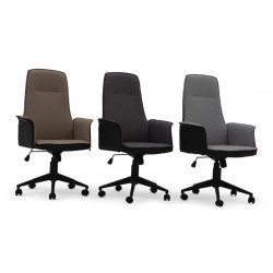 SILLA OFICINA MODELO PLATTÓN TAPIZADA VARIOS COLORES