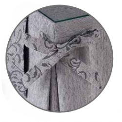 Mesa Camilla Modelo Rocky de 110x70 o 120x70 con Enaguas Incluidas