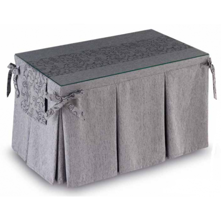 Mesa Camilla Modelo Rocky de 110x70 o 120x70 con Enaguas Incluidas