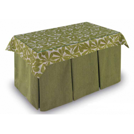 Mesa Camilla Modelo Rocky de 110x70 o 120x70 con Enaguas Incluidas