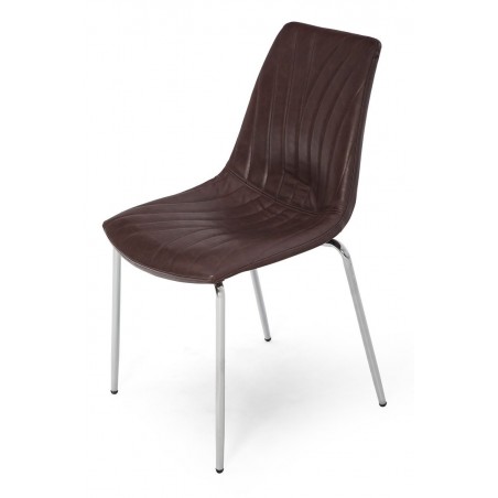 SILLA COMEDOR RIPLY ECOCUERO VARIOS COLORES