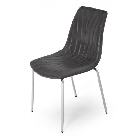 SILLA COMEDOR RIPLY ECOCUERO VARIOS COLORES