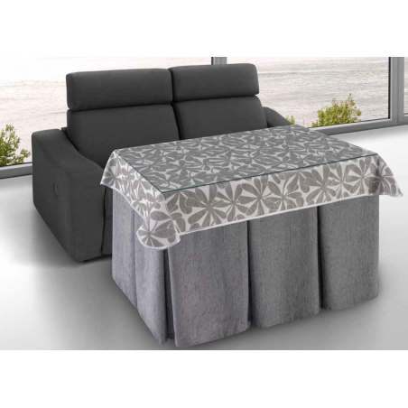 Mesa Camilla Modelo Rocky de 110x70 o 120x70 con Enaguas Incluidas