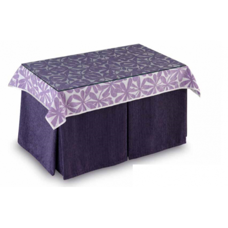 Mesa Camilla Modelo Rocky de 110x70 o 120x70 con Enaguas Incluidas