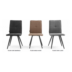 SILLA COMEDOR CANDELA TAPIZADA VARIOS COLORES
