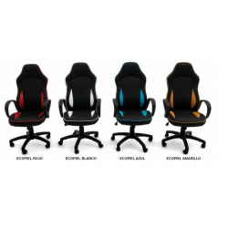 SILLÓN OFICINA CIBER ECOPIEL VARIOS COLORES
