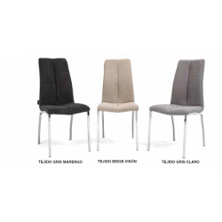 SILLA COMEDOR EROS TAPIZADA VARIOS COLORES