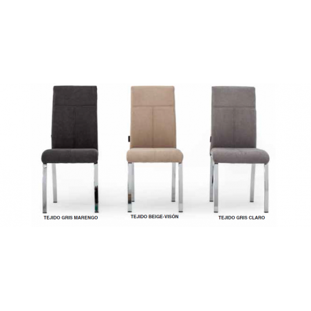 SILLA COMEDOR INTRUDER TAPIZADA VARIOS COLORES
