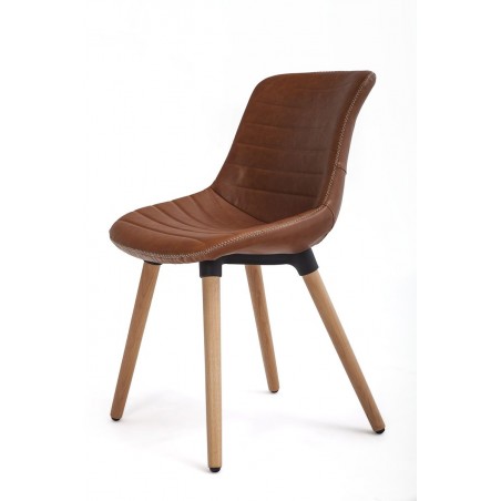 Silla Comedor Tena Ecocuero Varios Colores