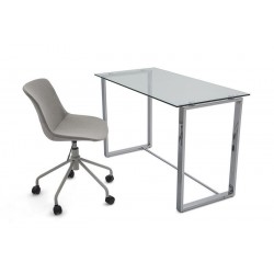 ESCRITORIO URBAN CRISTAL TEMPLADO-ACERO INOXIDABLE VARIAS MEDIDAS