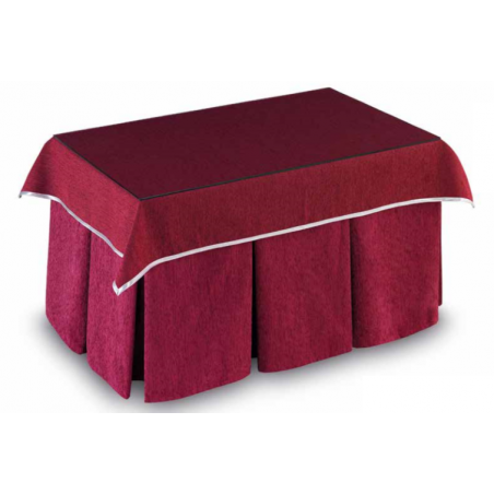 Mesa Camilla Modelo Rocky de 110x70 o 120x70 con Enaguas Incluidas