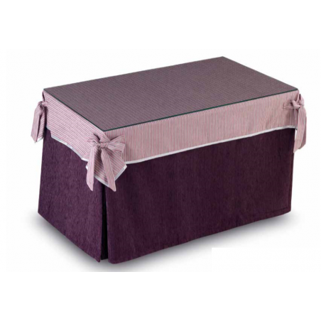 Mesa Camilla Modelo Rocky de 110x70 o 120x70 con Enaguas Incluidas