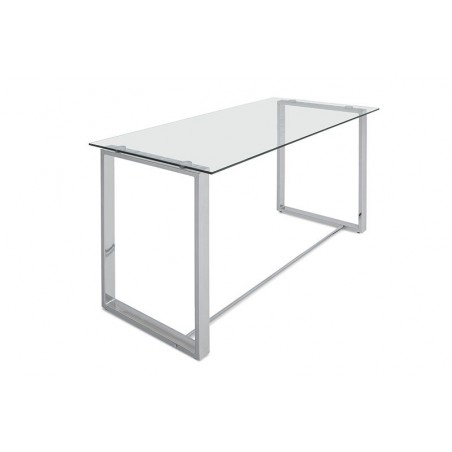 ESCRITORIO URBAN CRISTAL TEMPLADO-ACERO INOXIDABLE VARIAS MEDIDAS