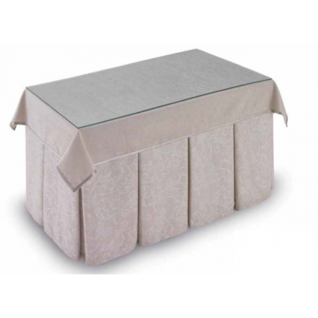 Mesa Camilla Modelo Rocky de 110x70 o 120x70 con Enaguas Incluidas