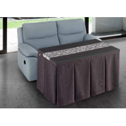 Mesa Camilla Modelo Rocky de 110x70 o 120x70 con Enaguas Incluidas