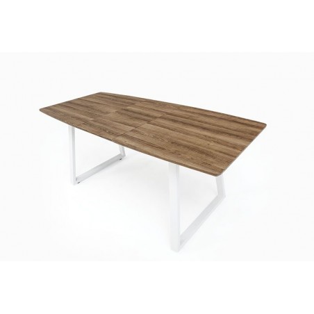 MESA DE COMEDOR EXTENSIBLE POE MDF-ACERO 140(180)X80 VARIOS COLORES