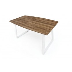 MESA DE COMEDOR EXTENSIBLE POE MDF-ACERO 140(180)X80 VARIOS COLORES