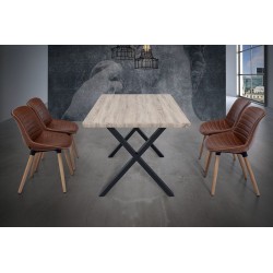 MESA DE COMEDOR PANORAMA MDF-ACERO VARIAS MEDIDAS