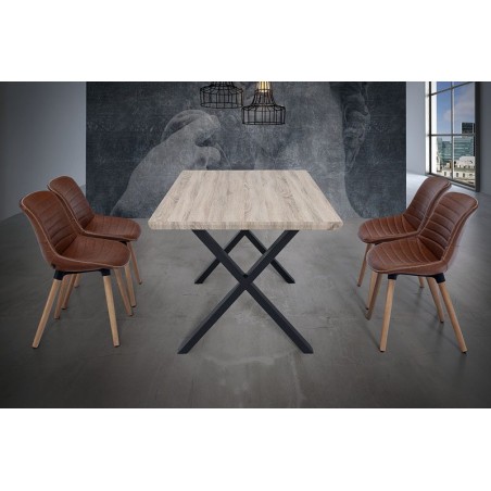 MESA DE COMEDOR PANORAMA MDF-ACERO VARIAS MEDIDAS