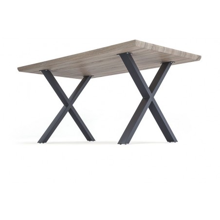 MESA DE COMEDOR PANORAMA MDF-ACERO VARIAS MEDIDAS