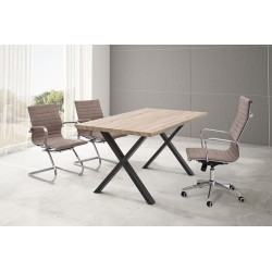 MESA DE COMEDOR PANORAMA MDF-ACERO VARIAS MEDIDAS