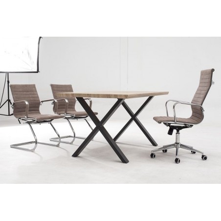 MESA DE COMEDOR PANORAMA MDF-ACERO VARIAS MEDIDAS
