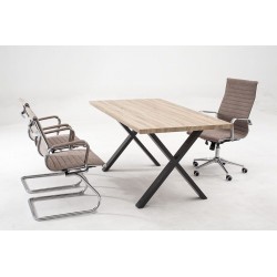 MESA DE COMEDOR PANORAMA MDF-ACERO VARIAS MEDIDAS