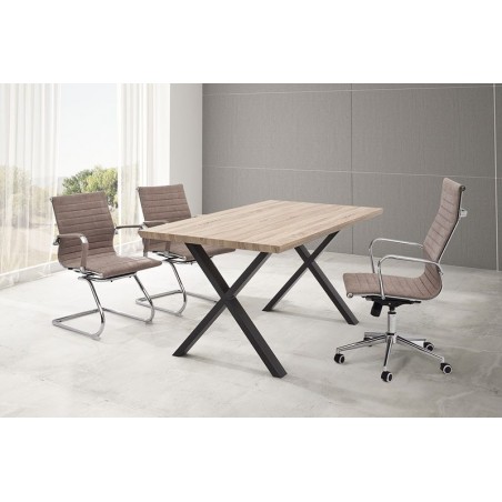 MESA DE COMEDOR PANORAMA MDF-ACERO VARIAS MEDIDAS