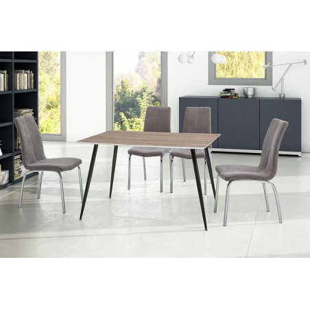 MESA DE COMEDOR PANAMA MDF-ACERO VARIAS MEDIDAS