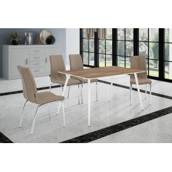 MESA DE COMEDOR PANAMA MDF-ACERO VARIAS MEDIDAS