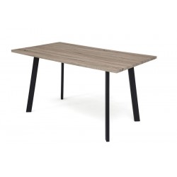Mesa Comedor Krisis 140x80 Mdf -Metal Negro Varios Colores