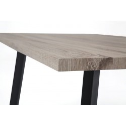 Mesa Comedor Krisis 140x80 Mdf -Metal Negro Varios Colores
