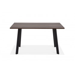 Mesa Comedor Krisis 140x80 Mdf -Metal Negro Varios Colores