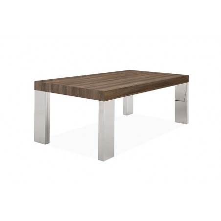 MESA DE CENTRO BÓSFORO MDF-ACERO INOXIDABLE 120X60 VARIOS COLORES