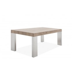 MESA DE CENTRO BÓSFORO MDF-ACERO INOXIDABLE 120X60 VARIOS COLORES