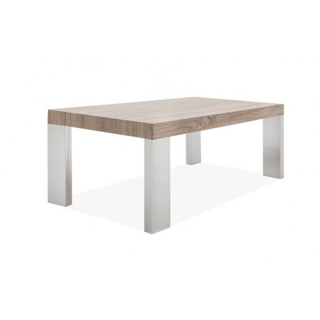 MESA DE CENTRO BÓSFORO MDF-ACERO INOXIDABLE 120X60 VARIOS COLORES