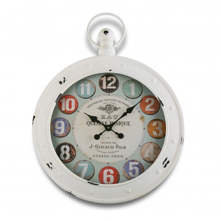 RELOJ DE PARED BLANCO 79X60CM - Imagen 1