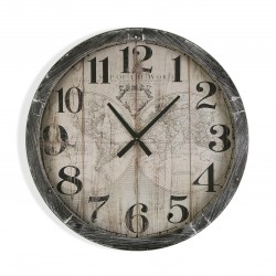 RELOJ PARED MAP WORLD 76,5CM - Imagen 1