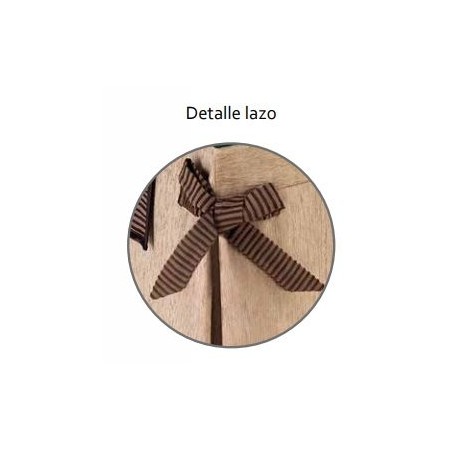Pack Mesa Camilla Completa Modelo Roc de 110x70 o 120x70 color beige con camino largo con bies y lazos decorativos.
