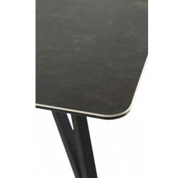 MESA EXTENSIBLE CERÁMICA COMEDOR MODELO GRIN COLOR GRIS 160/210X90